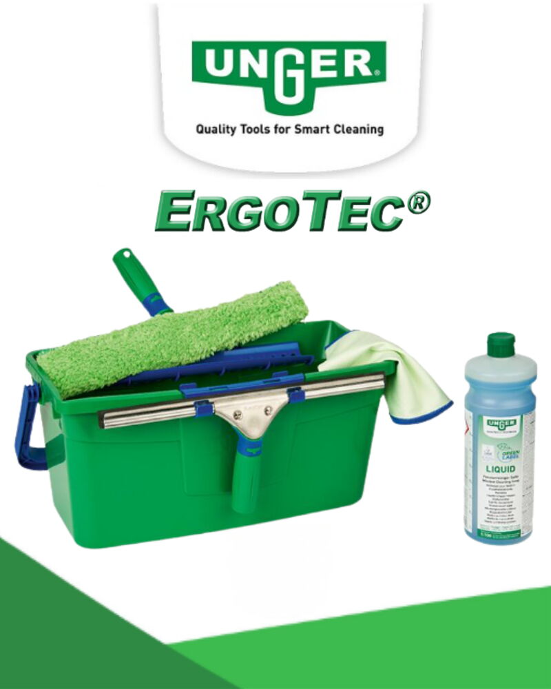 Unger ErgoTec Green Label Cam Temizleme Seti 5'in1 35cm