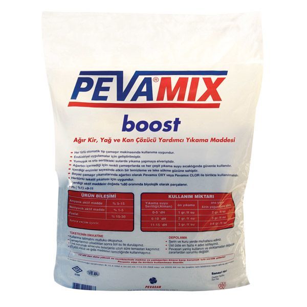 Pevamix Boost Ağır Kir, Yağ ve Kan Çözücü Yardımcı Katkı Madde 10 Kg