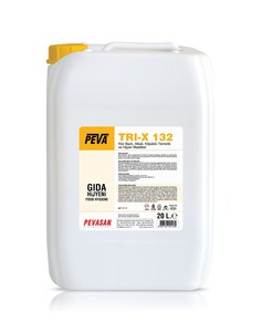  Peva TRI-X 132 Klor Bazlı, Alkali, Köpüklü Temizlik ve Hijyen Maddesi 20 L