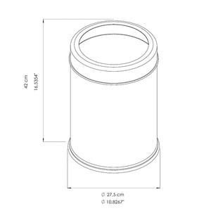  Açık Çöp Kovası 20 Lt 430 S.S.