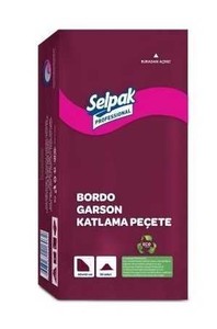  Selpak Professional Garson Katlama Bordo Peçete 40x40 cm 50 li (20 Adet)