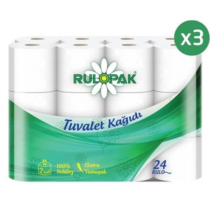 Rulopak Tuvalet Kağıdı 2 Katlı 72'Li Paket