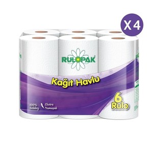 Rulopak Kağıt Havlu 2 Katlı 24’Lü Paket