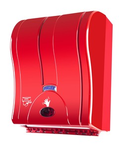 Palex Prestij Otomatik Sensörlü Kağıt Havlu Dispenseri 21 cm Kırmızı