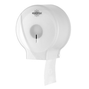 Rulopak Modern Mini Jumbo Tuvalet Kağıdı Dispenseri Şeffaf Beyaz