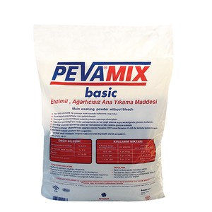 Pevamix Basic Toz Enzimli Ağartıcısız Ana Yıkama Maddesi 10 KG