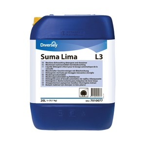 Suma Lima L3 Orta Sert Sular İçin Klor İçeren Sıvı Bulaşık Deterjanı 25 L