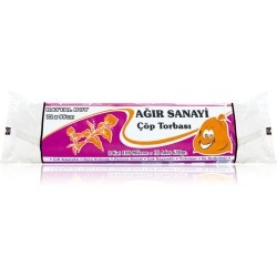  Kazanç Ağır Sanayi Tip Battal Boy Çöp Torbası 72x95 cm (10 Adet) Siyah