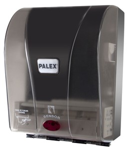 Palex Otomatik Sensörlü Kağıt Havlu Dispenseri 21 cm Şeffaf Füme