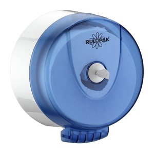 Rulopak Yeni Mini Cimri İçten Çekmeli Tuvalet Kağıdı Dispenseri (Transparan Mavi)