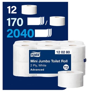 Tork Advanced Mini Jumbo Tuvalet Kağıdı 170 m