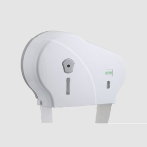 Vialli Double Mini Jumbo Tuvalet Kağıdı Dispenseri No-Stop Beyaz