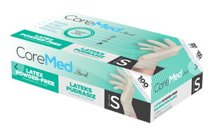 Coremed Lateks Muayene Eldiveni Pudrasız 100lü Small