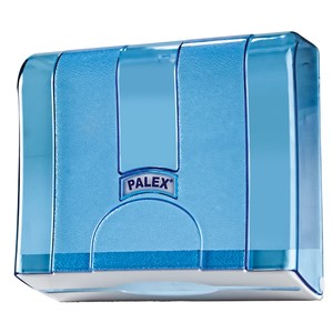 Palex Standart Z Katlı Kağıt Havlu Dispenseri 300 Kağıt Şeffaf Mavi