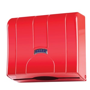 Palex Standart Z Katlı Kağıt Havlu Dispenseri 300 Kağıt Kırmızı