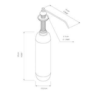  Ankastre Sıvı Sabun Dispenseri 1000 ML