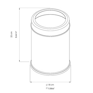  Açık Çöp Kovası 3 Lt 430 S.S.