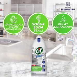  Cif Professional Bulaşık Deterjanı Elde Yıkama 1500 Ml