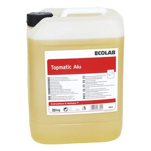  Ecolab Topmatic Alu Yumuşak Metalden Yapılan Gereçler İçin Bulaşık Makinesi Deterjanı 25 L