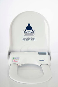 Tottolet Butonlu (AKÜLÜ) - Otomatik Hijyenik Klozet Kapak Sistemi