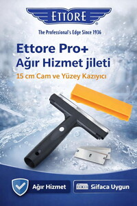 Ettore Pro+ Ağır Hizmet Tipi 15cm Cam ve Yüzey Kazıyıcı 1044