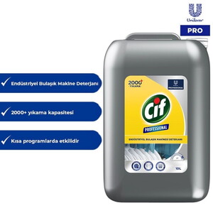  Cif Professional Endüstriyel Bulaşık Makinesi Deterjanı 10L